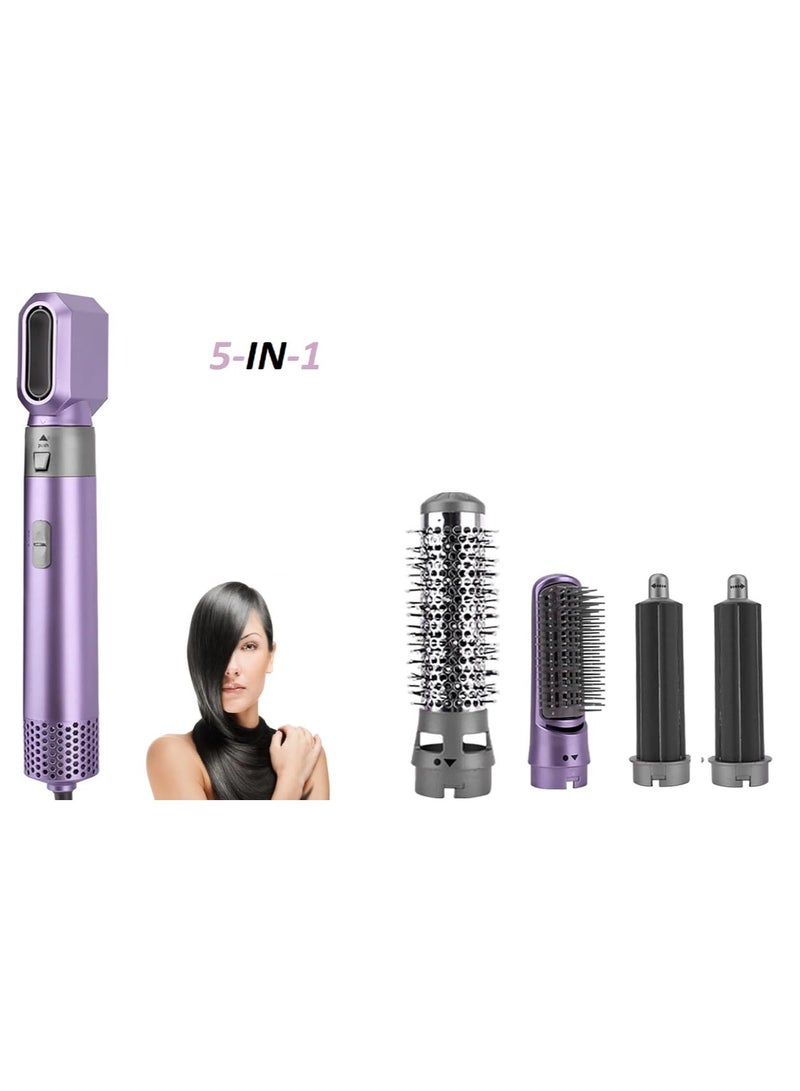 5 in 1 Hot Air Styler Hair Dryer Comb Multifunctional Styling Tool for Curly Hair machine for Straightening Curling Drying Combing - Image 3